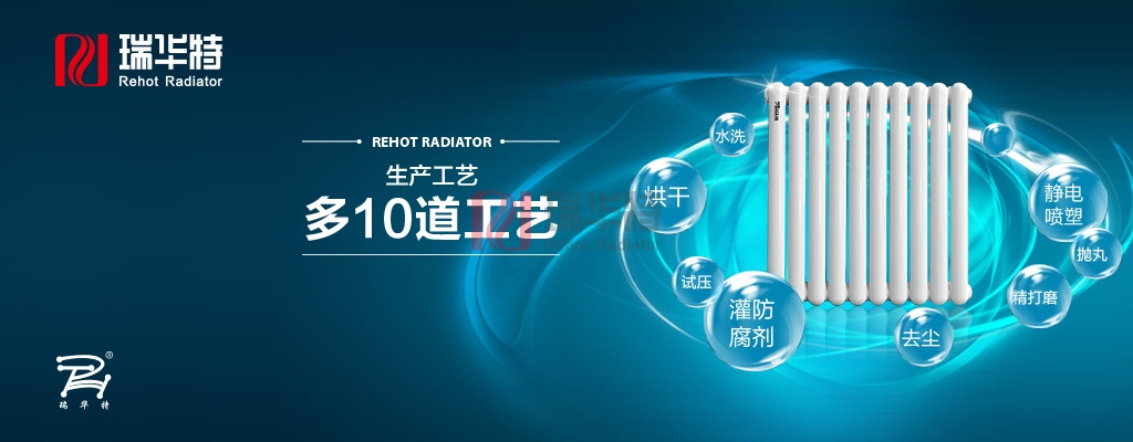 瑞華特暖氣片廠家生產流程-多10道工藝暖氣片廠家